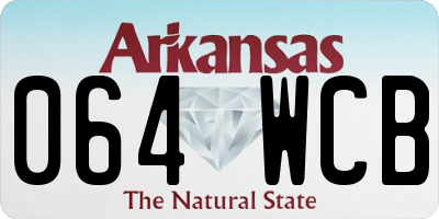 AR license plate 064WCB