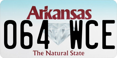 AR license plate 064WCE