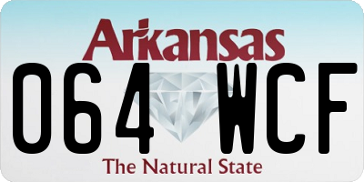 AR license plate 064WCF