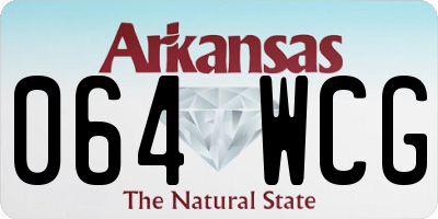 AR license plate 064WCG