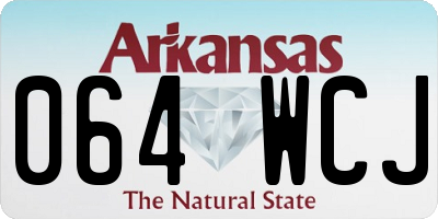 AR license plate 064WCJ
