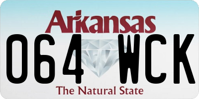 AR license plate 064WCK