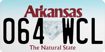 AR license plate 064WCL