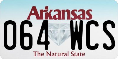 AR license plate 064WCS