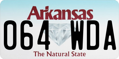 AR license plate 064WDA