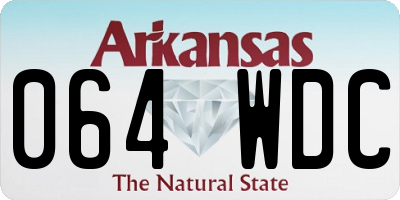 AR license plate 064WDC