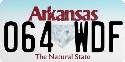 AR license plate 064WDF