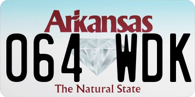 AR license plate 064WDK
