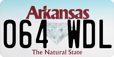 AR license plate 064WDL