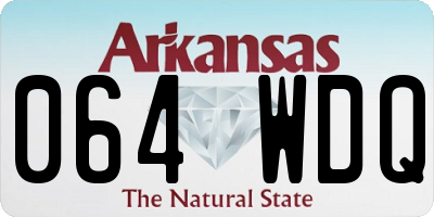 AR license plate 064WDQ