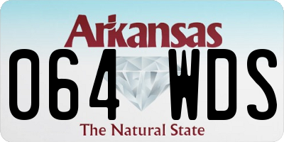 AR license plate 064WDS