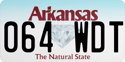 AR license plate 064WDT