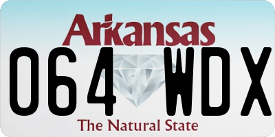 AR license plate 064WDX