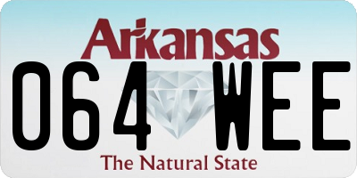 AR license plate 064WEE