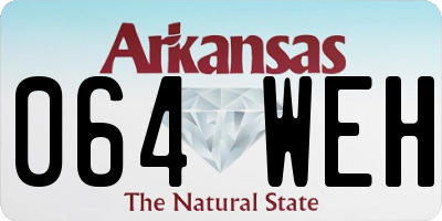 AR license plate 064WEH