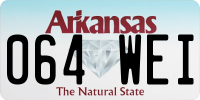 AR license plate 064WEI