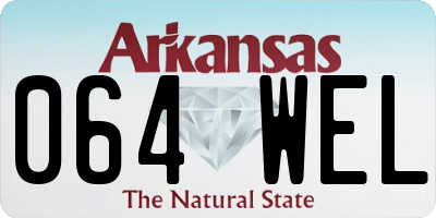 AR license plate 064WEL