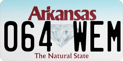 AR license plate 064WEM
