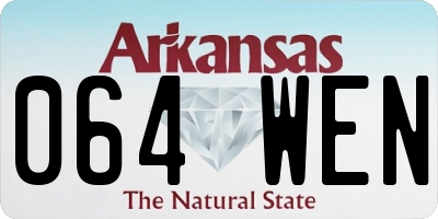 AR license plate 064WEN