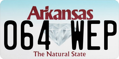 AR license plate 064WEP