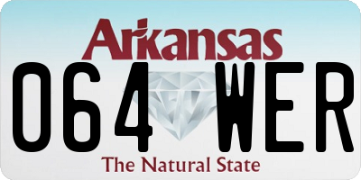AR license plate 064WER