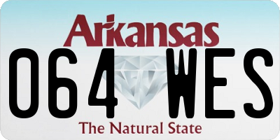 AR license plate 064WES
