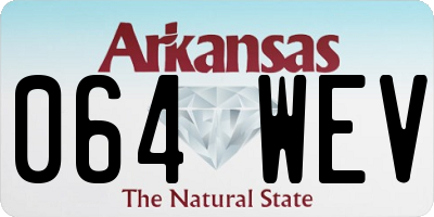 AR license plate 064WEV