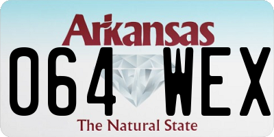 AR license plate 064WEX