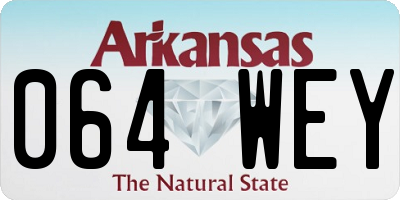 AR license plate 064WEY