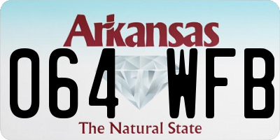 AR license plate 064WFB