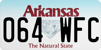 AR license plate 064WFC