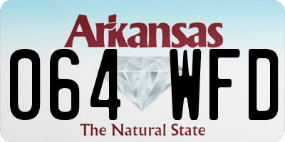 AR license plate 064WFD