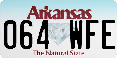 AR license plate 064WFE