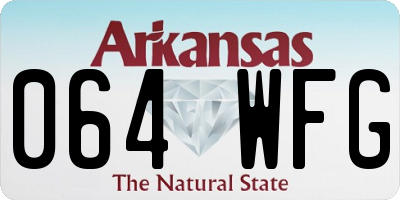 AR license plate 064WFG