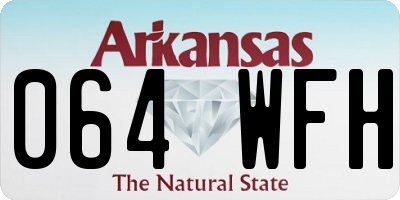 AR license plate 064WFH