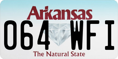 AR license plate 064WFI