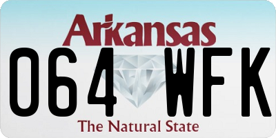 AR license plate 064WFK