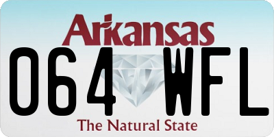 AR license plate 064WFL