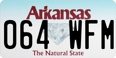 AR license plate 064WFM