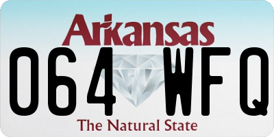 AR license plate 064WFQ