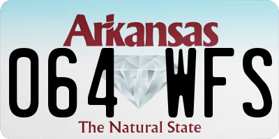 AR license plate 064WFS