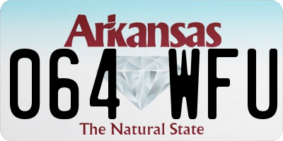 AR license plate 064WFU