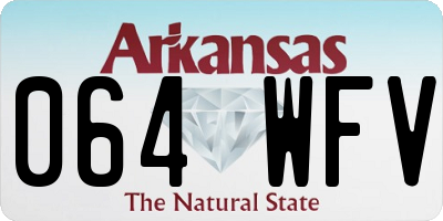 AR license plate 064WFV