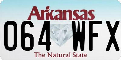 AR license plate 064WFX