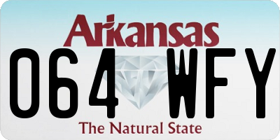 AR license plate 064WFY
