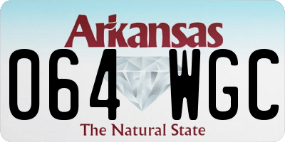 AR license plate 064WGC