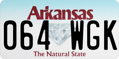 AR license plate 064WGK