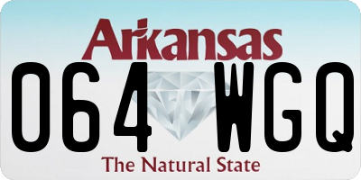 AR license plate 064WGQ