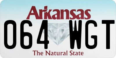 AR license plate 064WGT