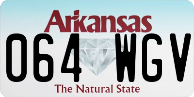 AR license plate 064WGV